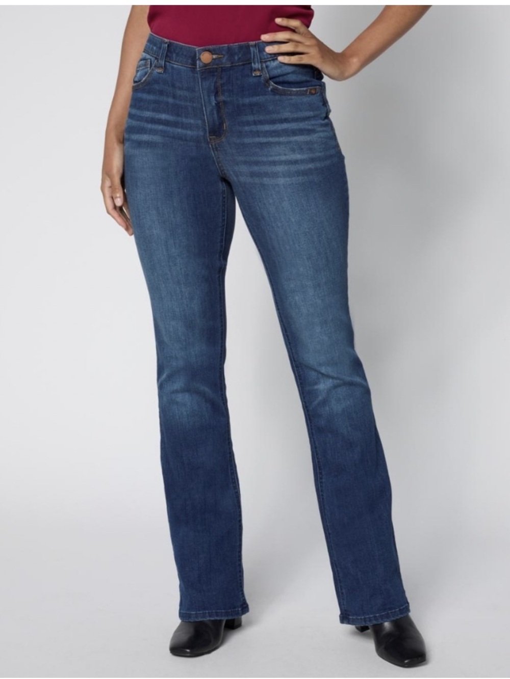 Democracy "Ab"solution Jean Itty Bitty More Bootcut Blue
High-Rise Stretch